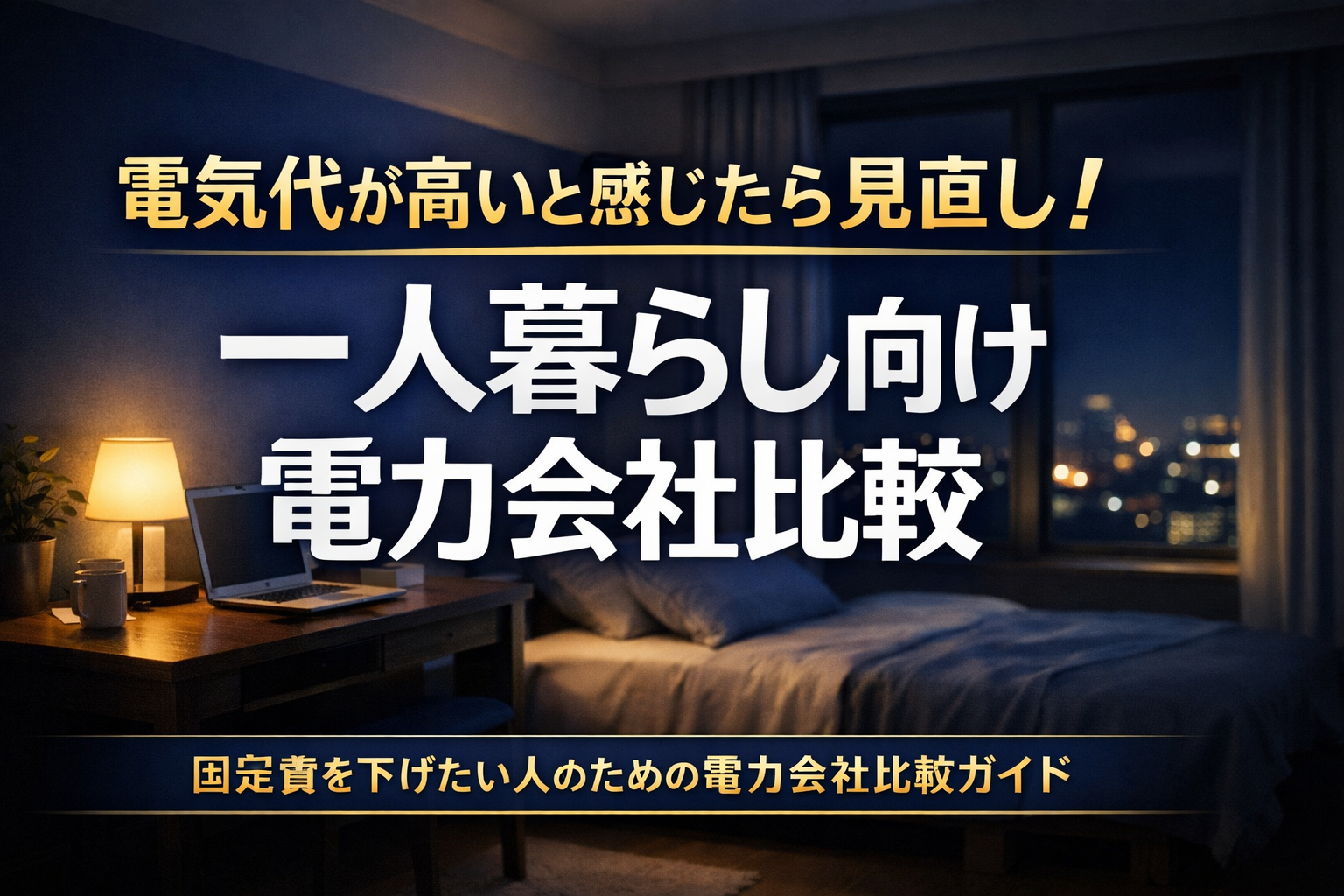 電気代が高いと感じたら見直し！一人暮らし向け電力会社比較