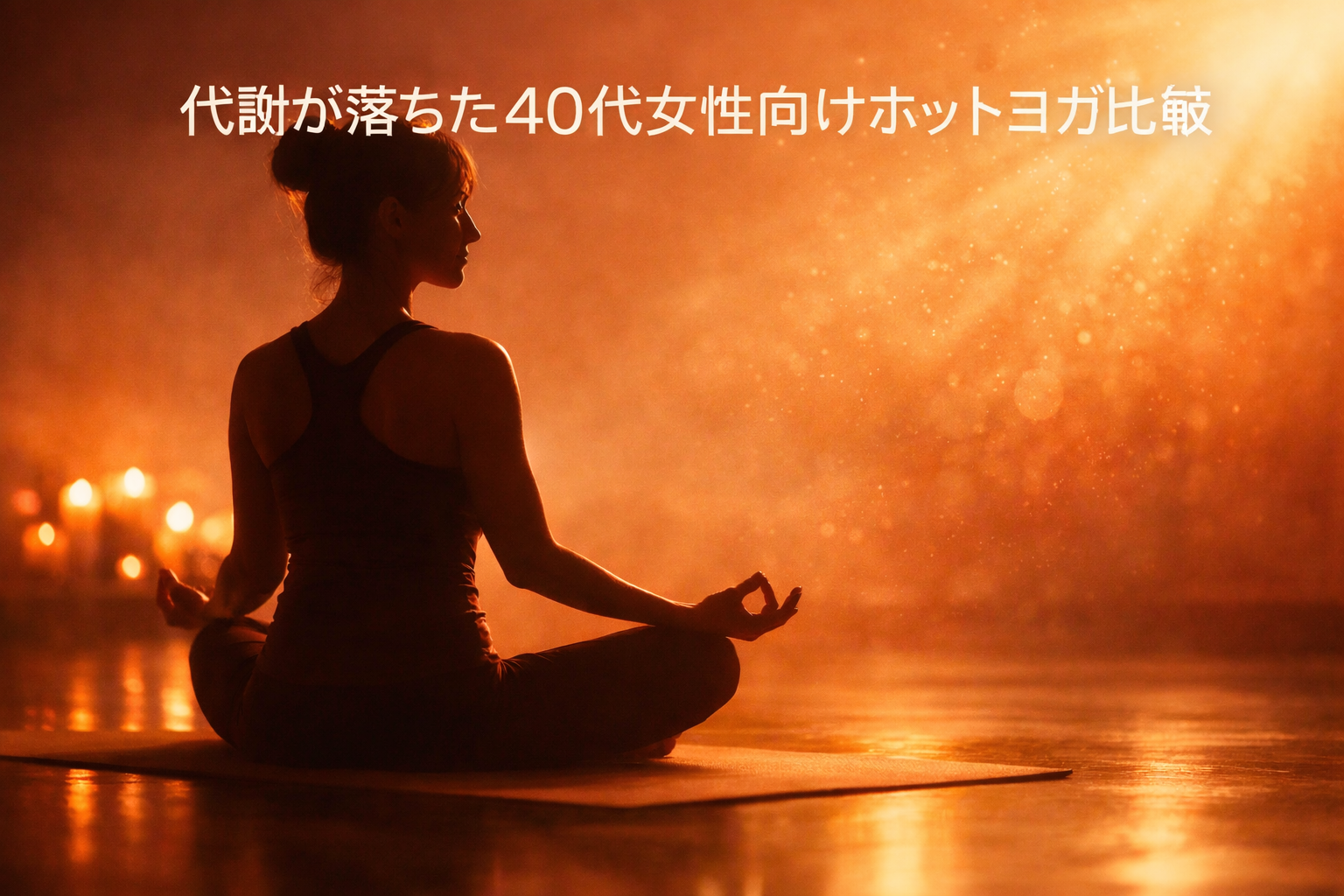 代謝が落ちた40代女性向けホットヨガ比較