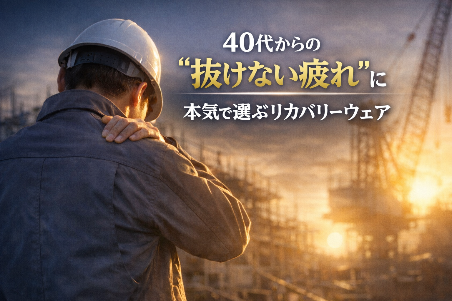 疲れが抜けない40代50代男性へ｜本当に効果が期待できるリカバリーウェア5選！