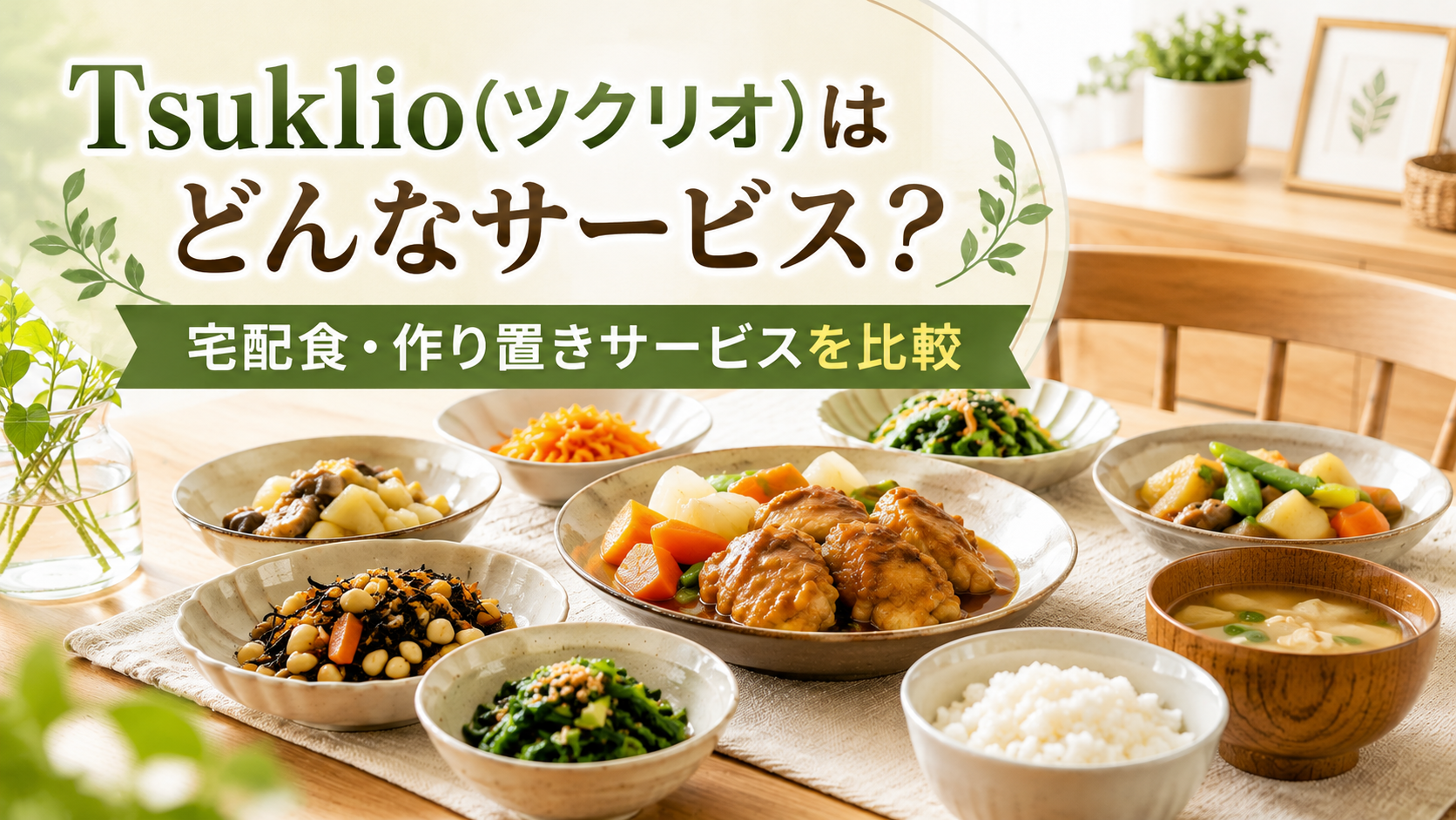 Tsuklio（ツクリオ）はどんなサービス？宅配食・作り置きサービスと料金や特徴を比較